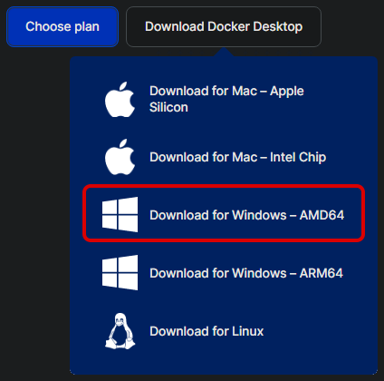 Download Docker Desktop
