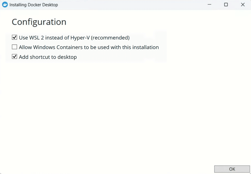 Install Docker Desktop