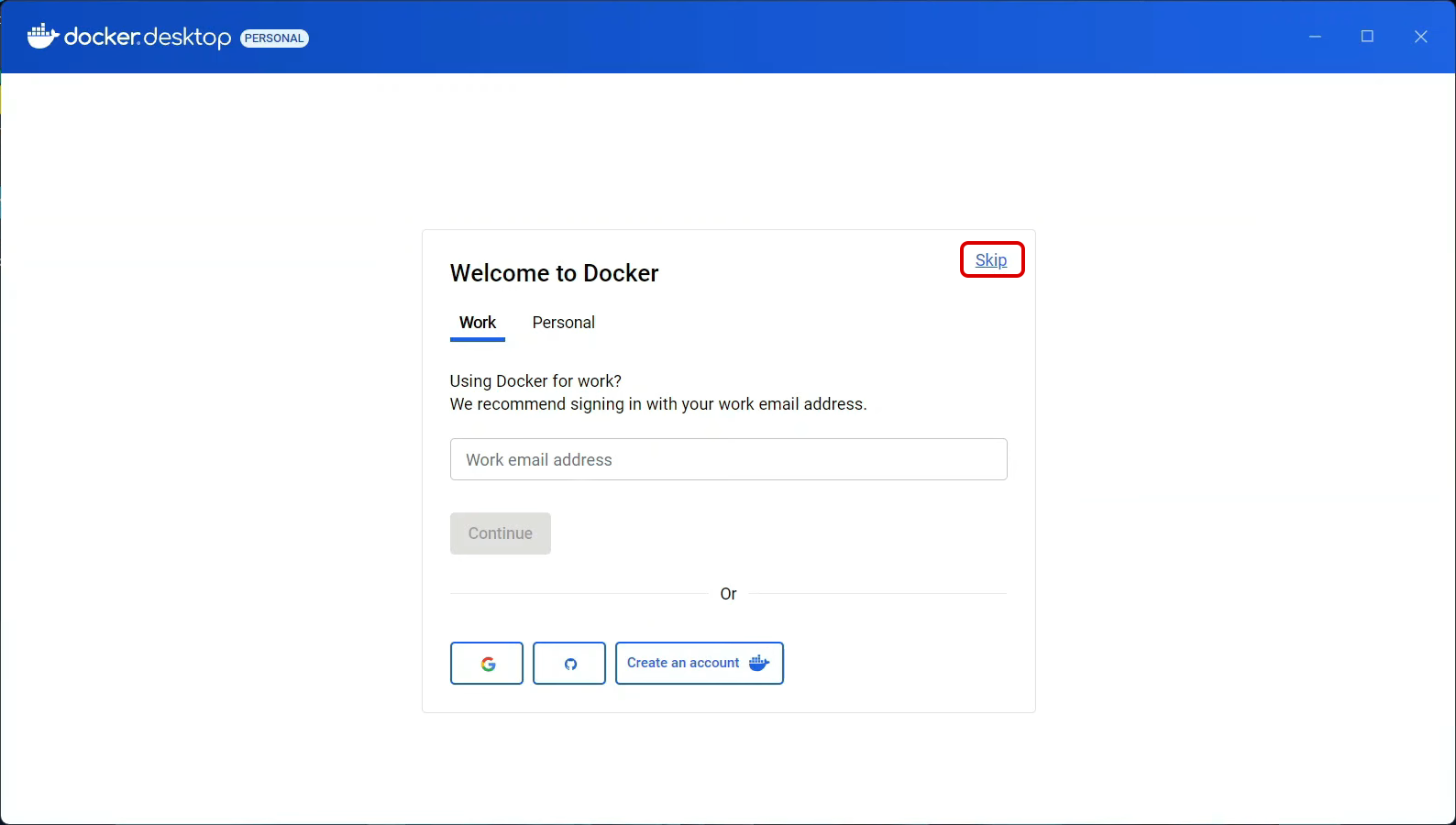 Connect to Docker Desktop