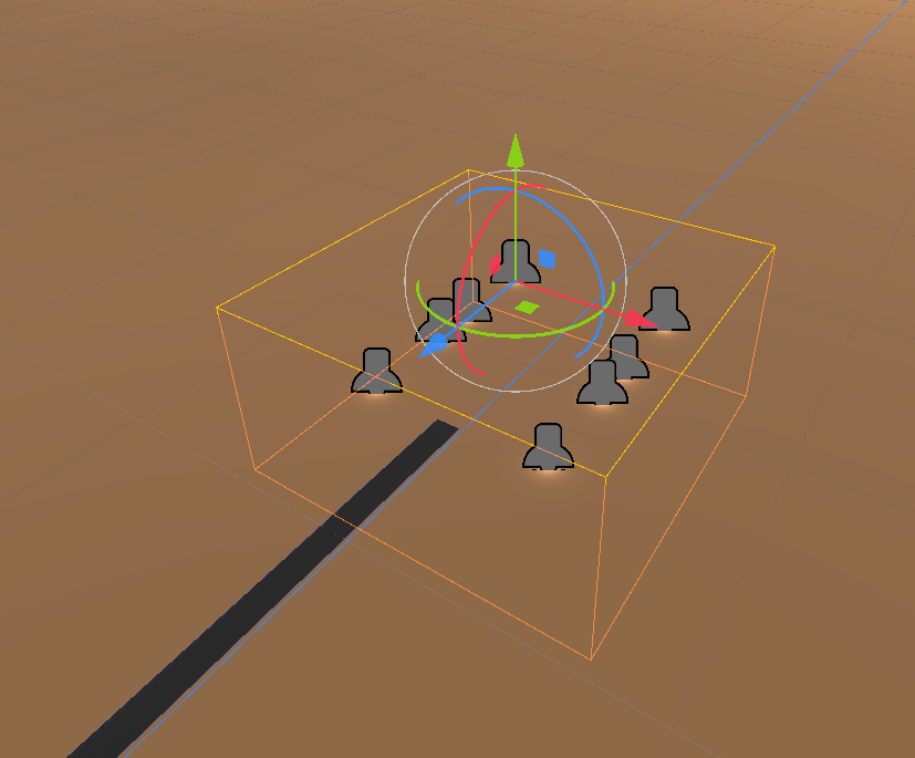 sandbox_capital open in the Godot editor — the bare city, with no spawn apartments and no hangar